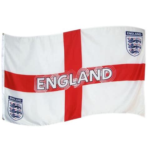 This cross is known as the st george's cross and has represented england is various forms from as far back as the middle ages. England Football Team FA Flag Saint George & Crest St English Game Match New | eBay