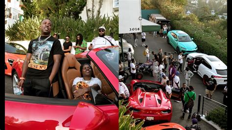 42 Dugg And Yo Gotti Pull Up With 10m Worth Cars To Rae Sremmurd Mansion
