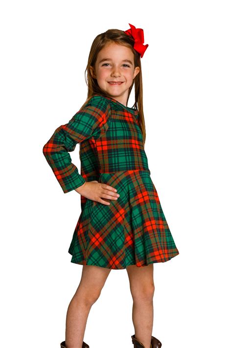 Red Plaid Toddler Christmas Dress The Lincoln Log Little Lady