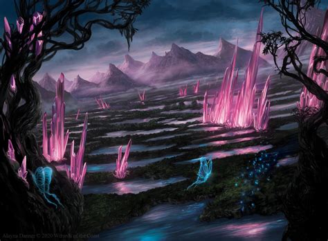 Swamp Mtg Art From Ikoria Set By Alayna Danner Art Of Magic The