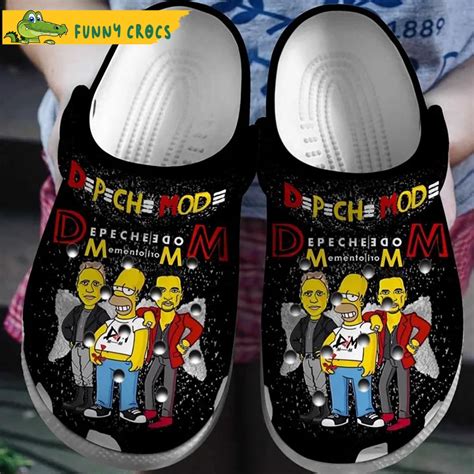 The Simpsons Depeche Mode Crocs Discover Comfort And Style Clog Shoes With Funny Crocs