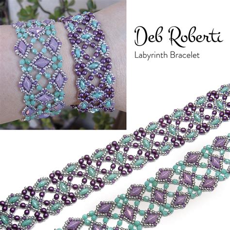 Free patterns and downloadable patterns. Labyrinth Bracelet | Bead-Patterns