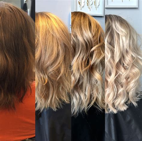 Wella Toner Before And After Chart In Dark To Light Hair