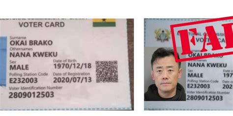 Voters Id Allegedly Issued To Asian Man Photoshopped Ec