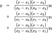 In mathematics, linear interpolation is a method of curve fitting using linear polynomials to construct new data points within the range of a discrete set of known data points. Quadratic interpolator help