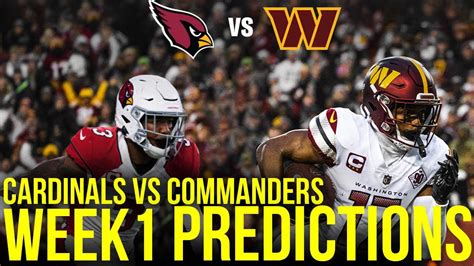 Arizona Cardinals Vs Washington Commanders Week 1 Predictions Odds