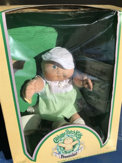 vintage 1983 cabbage patch doll preemie with adoption papers coleco antique price guide