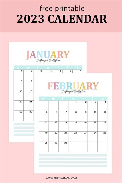 2023 Calendar Printables List Best Free Calendars For You In 2022