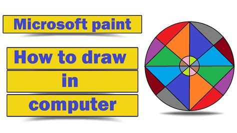 How To Draw In Computer Ms Paint Tutorial Microsoft Paint Scenery