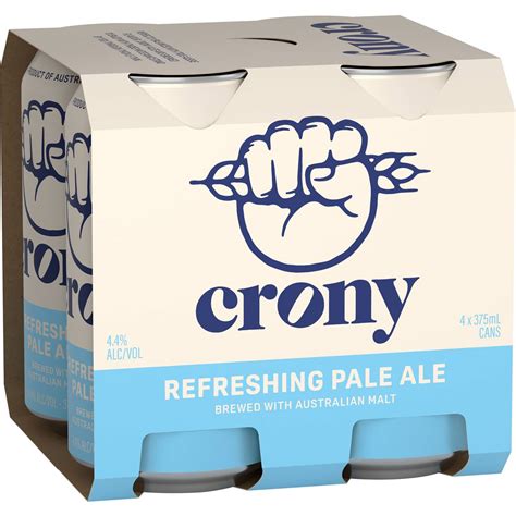 Crony Pale Ale Cans 375ml X4 Pack Woolworths