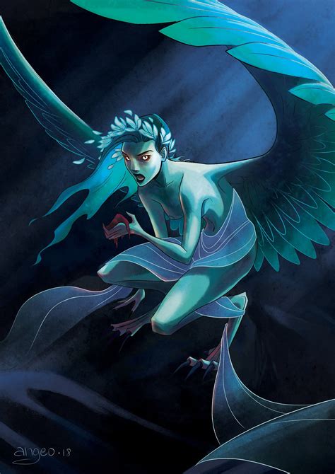 Siren Original Art Print Digital Illustration Mythology Etsy