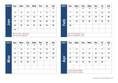 Libreoffice Calendar Template 2021 Qualads