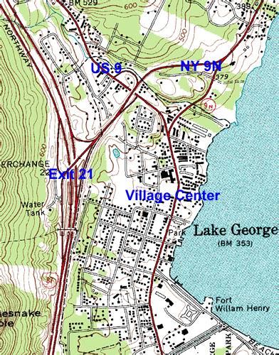 Detailed Map Of Lake George Ny