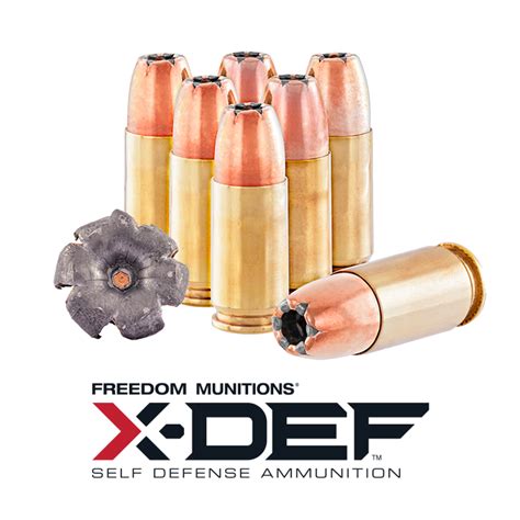 Freedom Munitions X Def Defense 9mm Luger 124 Gr Hollow Point Hp New