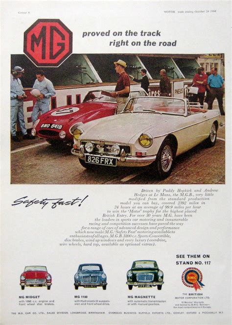 1964 Mgb Original Advert 1967 Mgb Gt