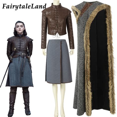 Adult Arya Costume Halloween Costumes Cosplay Outfit Game Of Thrones 8