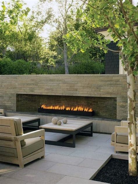67 Creative Outdoor Fireplace Designs For Men In 2023