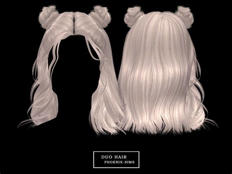 🍦 Duo Hair 🍦 Download 🍭 Morn Hair 🍭 Phoenix Sims