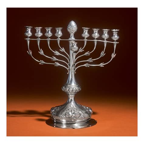 a german silver hanukah lamp lazarus posen frankfurt late 19th century sacred splendor