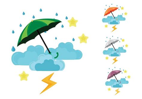 Free Monsoon Season Rainy Vector Illustration Download