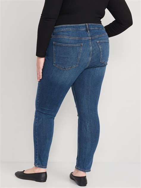 Mid Rise Rockstar Super Skinny Distressed Jeans For Women Old Navy
