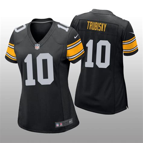 Pittsburgh Steelers Mitchell Trubisky Black Jersey Game Womens