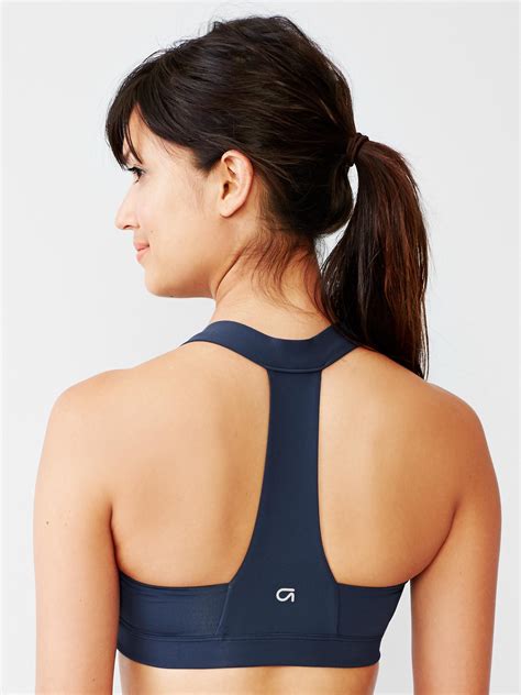 Panache sports bras encapsulate the breast rather than compressing, offering additional control and help to reduce bounce by up to 83%.* Gap | Blue Medium Impact T-back Sports Bra | Lyst