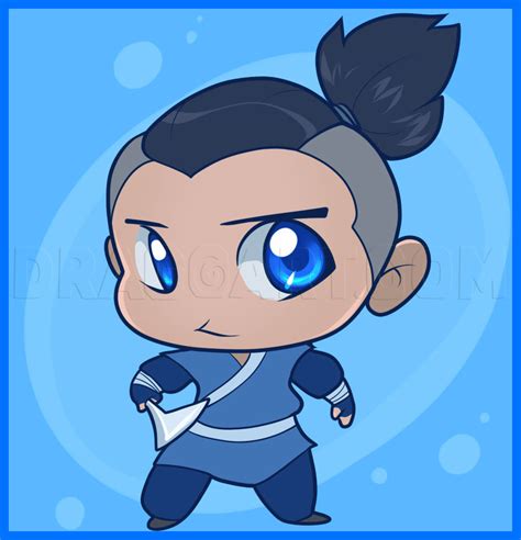 How To Draw Chibi Sokka Step By Step Drawing Guide By Dawn Dragoart
