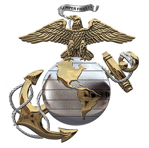 U S Marine Corps U S M C Eagle Globe And Anchor Over Corps Flag