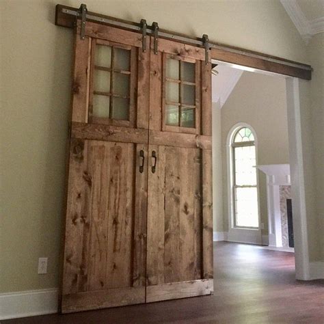Vintage Custom Sliding Barn Door With Windows Price Is For One Door