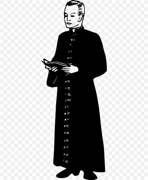 Clergy Priest Clip Art Png 364x1000px Clergy Art Black And White