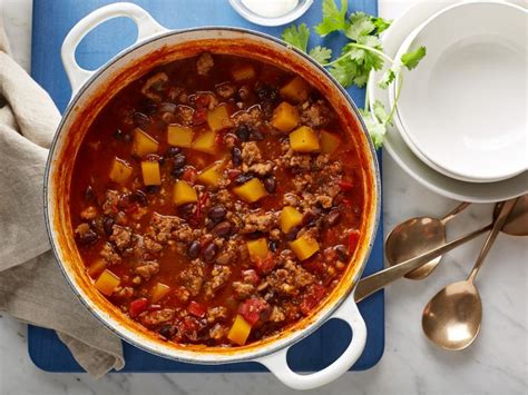Turkish cuisine is fast making a name for itself on the worldwide culinary platform. Butternut Squash and Turkey Chili Recipe | Food Network ...