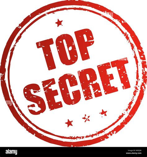 Top Secret Red Rubber Stamp Stock Vector Image And Art Alamy