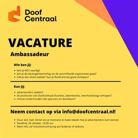 Vacatures Doofcentraal