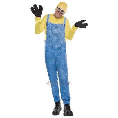 new adult ladies mens despicable me gru dave bob minion fancy dress costume film