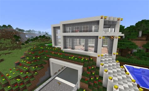 Minecraft tutorialⓜin diesem minecraft tutorial zeige ich dir, wie man ein kleines und echt süßes haus in minecraft baut. ᐅ Modernes Haus mit Garage in Minecraft bauen - minecraft ...