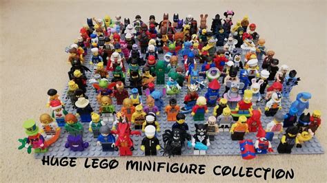 huge lego minifigure collection with movie soundtrack music youtube