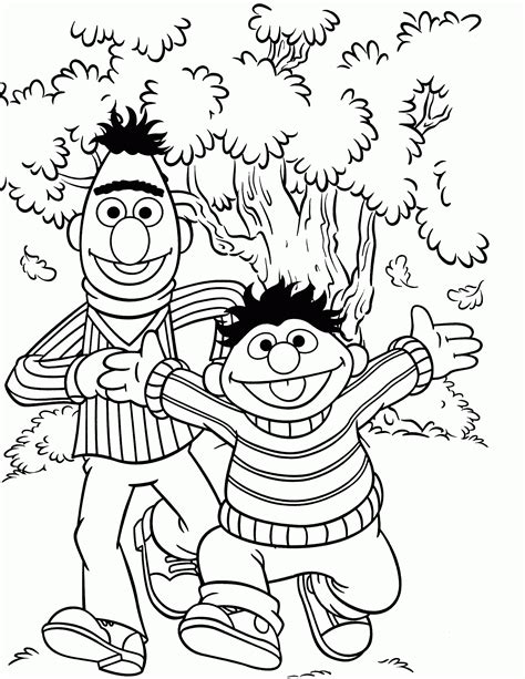 Sesame Street Count Coloring Pages Coloring Home