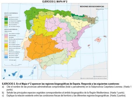 Lyceo Hispánico Ejercicio Práctico De Geografía De España Nº 47 Mapa