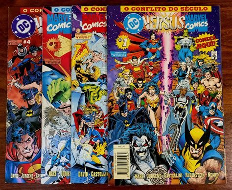Dc Versus Marvel Comics O Conflito Do Século Mini Série Em 4