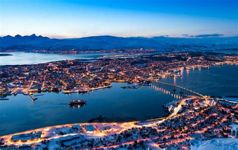 Tromso Winter Evening Norway Wallpapers