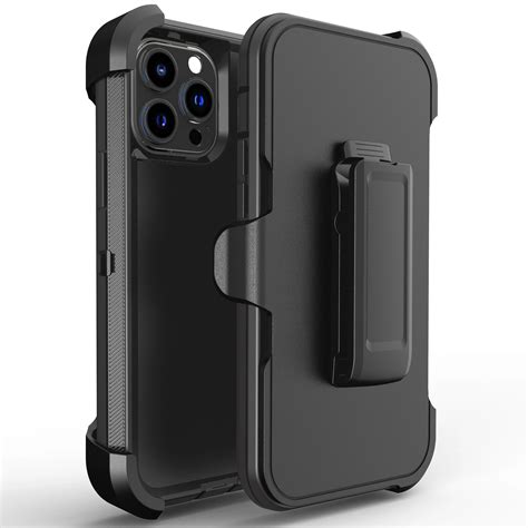 Original Heavy Duty Armor Case For Iphone 13 12 11 Promax 3 In 1 Shockproof Case Belt Clip For