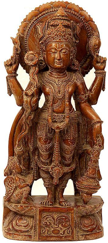 Four Armed Vishnu Exotic India Art
