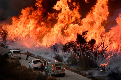 The gods are laughing, so take your last breath. Firefighters fight Thomas fire in the Los Padres National ...