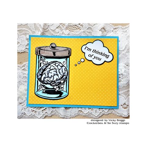 Brain In A Jar Crackerbox Stamps