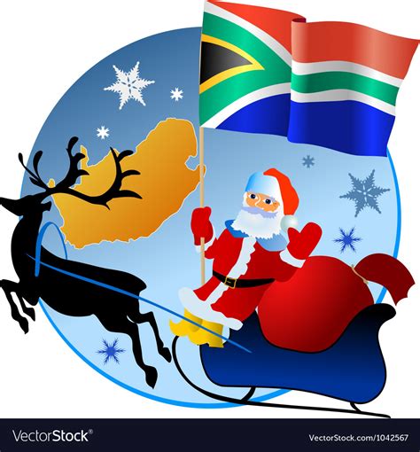 Merry Christmas South Africa Royalty Free Vector Image