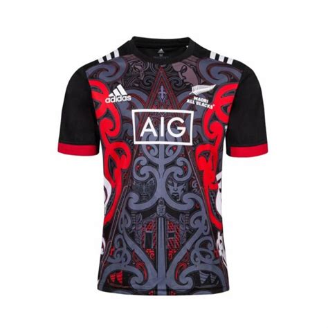 2018 New Zealand Maori All Blacks Performance Rugby Jersey Shirt S 3xl