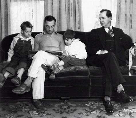Buster Keaton With His Sons And Father Joe Joseph Frank Photo Dad