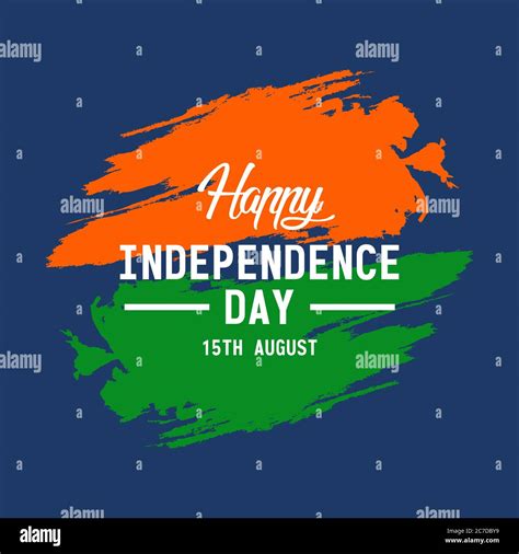Happy Independence Day India Vector Illustration Flyer Design For