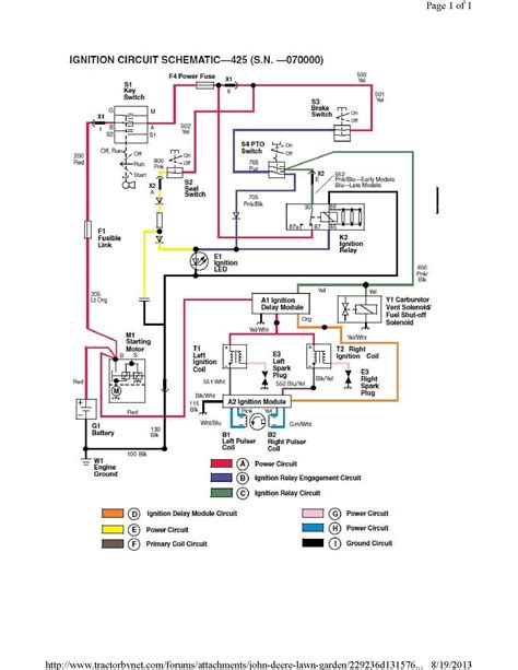 John Deere D105 Electrical Schematic